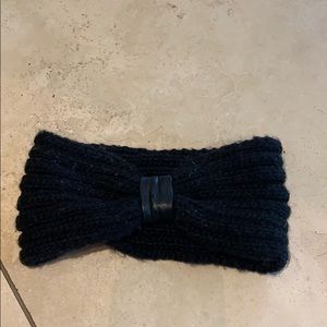 DANIER Leather Knit Winter Headband